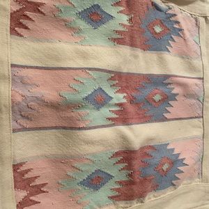 Blue / Pink / Cream Pair of Cushion Covers - SW Th